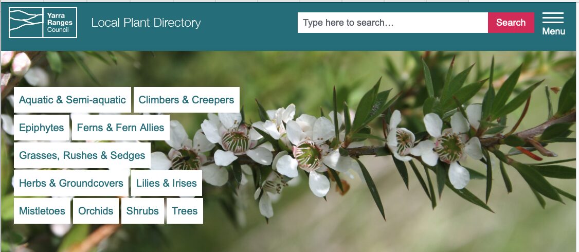 Yarra Ranges Council Plant Directory